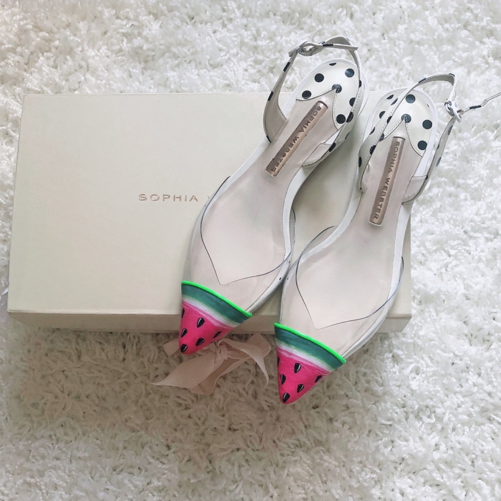Sophia Webster Watermelon Flats